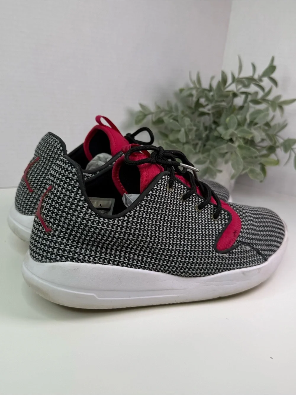 Air Jordan Boys Eclipse GG Black & White Athletic Shoes Sneakers Lace Up Size 9Y
